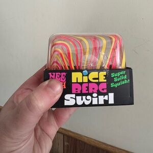 NeeDoh Nice Berg Swirl Orange & Yellow New Fast Ship